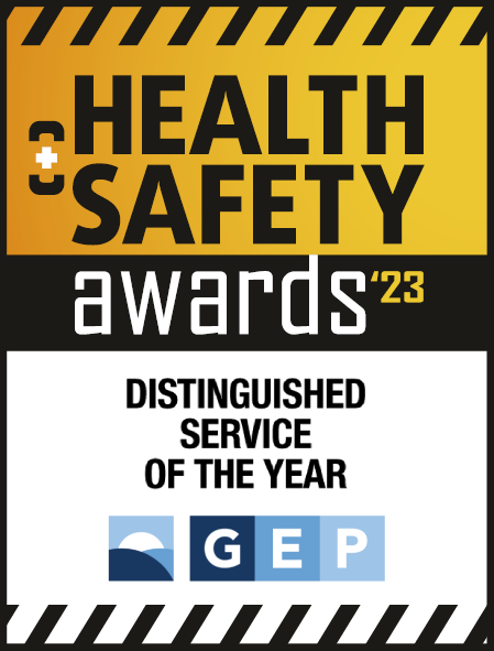 Health Safety Awards 2023 Stickers Distinguished Service of the Year