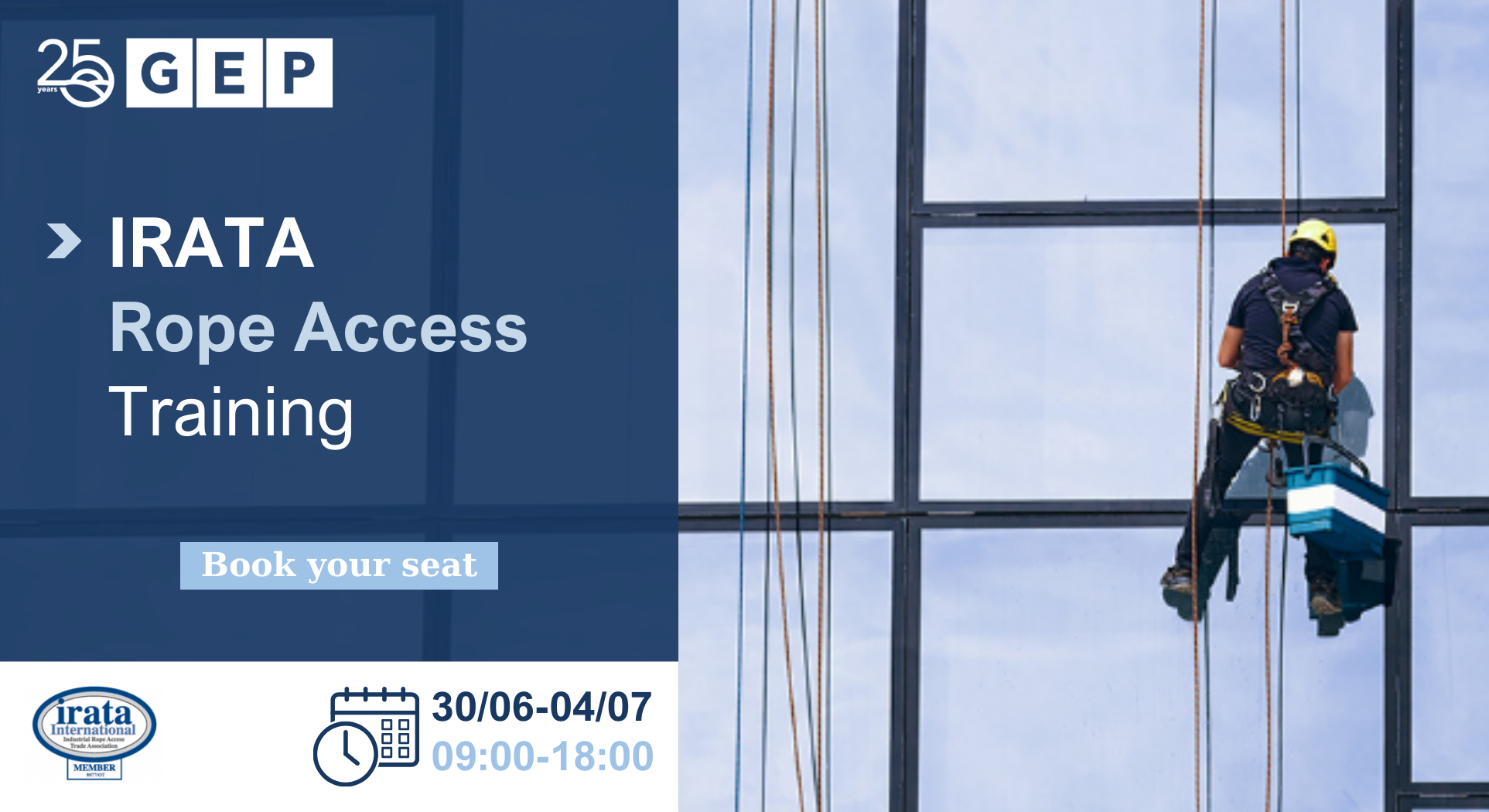 IRATA Rope Access Training (Level I, II & III)